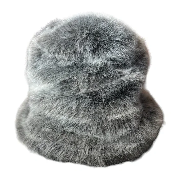 Liz Claiborne Faux Fur Bucket Hat Womens Vintage Y2K - Picture 1 of 5